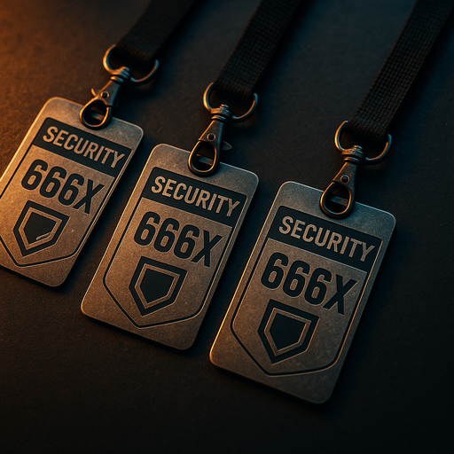 666X security badges